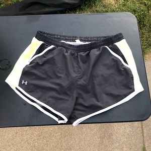 Under Armor Running Shorts- Electric Yellow